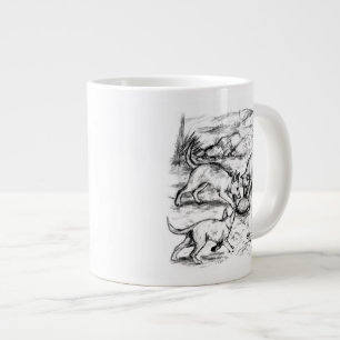 Caneca De Café Grande Coyote Pups