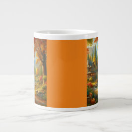 Caneca De Café Grande Cozy Cabin In The Woods
