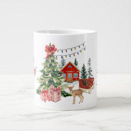 Caneca De Café Grande Cozy Christmas Morning Mug – Festive Holiday Coffe