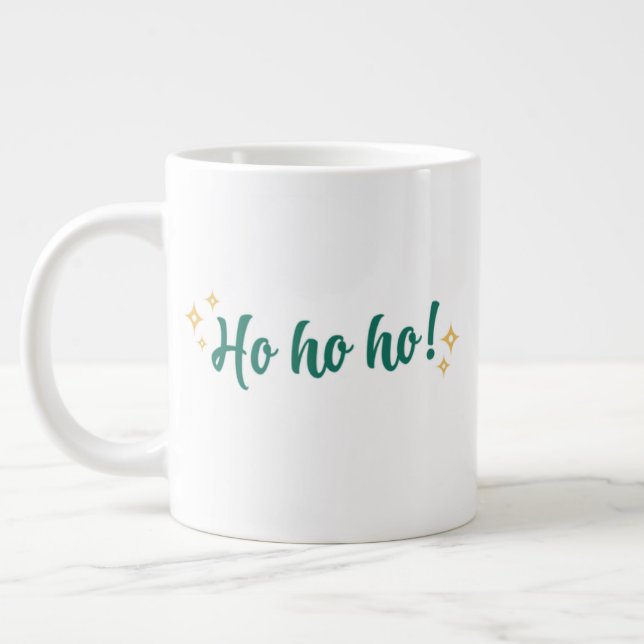 Caneca De Café Grande Cozy Christmas Mug – Festive Holiday Coffee & Coco (Esquerda)