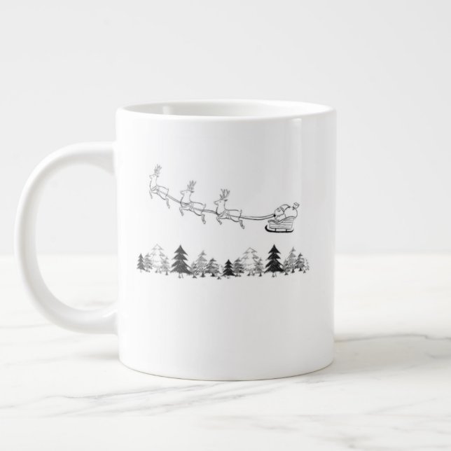 Caneca De Café Grande Cozy Lodge Christmas Mug – Warm Winter Cocoa Cup (Esquerda)