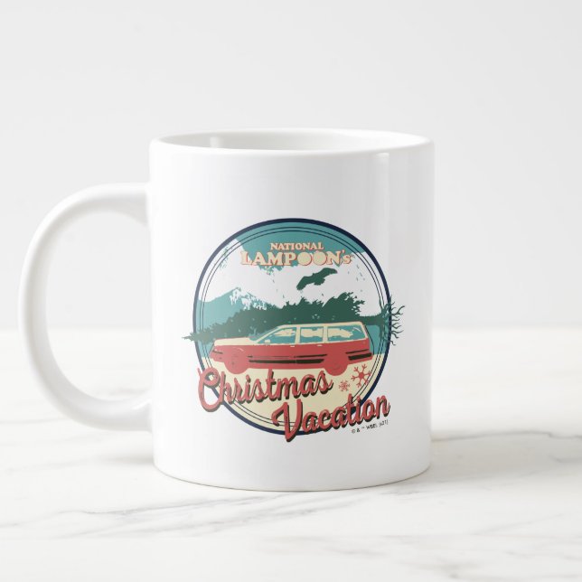 Caneca De Café Grande Crachá de férias de Natal da National Lampoon (Esquerda)
