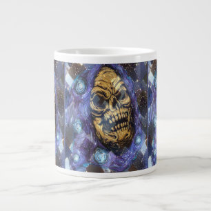 Caneca De Café Grande crânio dourado envolto