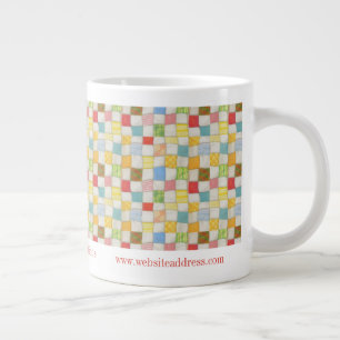 Caneca De Café Grande CRAZY QUILT Business ID Big Mug