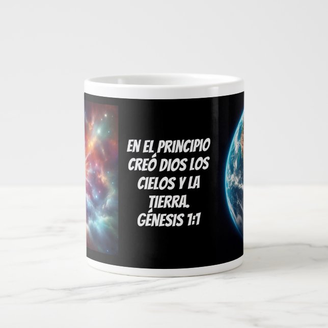 Caneca De Café Grande Creación Divina (Frente)