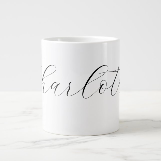 Caneca De Café Grande Create your own Name Mug (Frente)