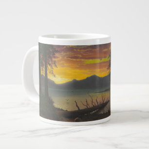 Caneca De Café Grande Crepúsculo, Lago Tahoe, c.1870s (óleo na canvas)