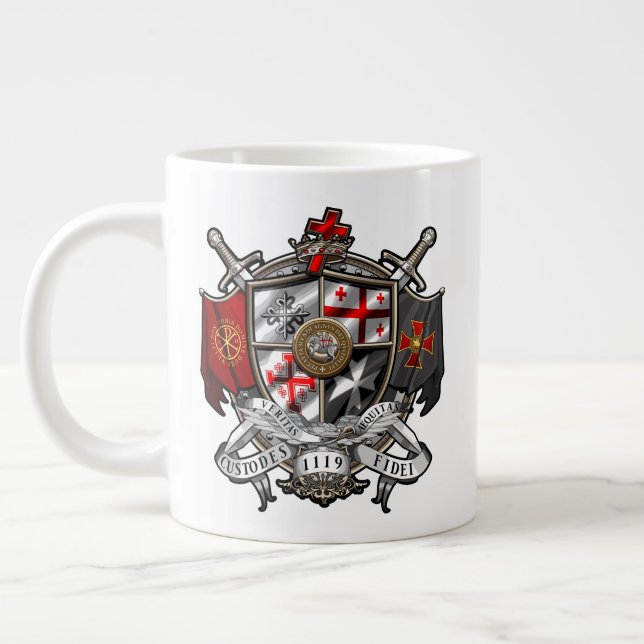 Caneca De Café Grande Crestã Internacional dos Templários Jumbo 20oz (Esquerda)