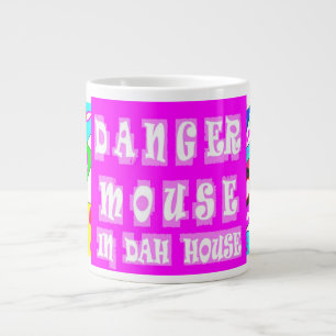 Caneca De Café Grande Crianças se divertem com animais design coloridos