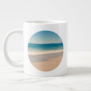Caneca De Café Grande Crie seu próprio foto de 2 círculos