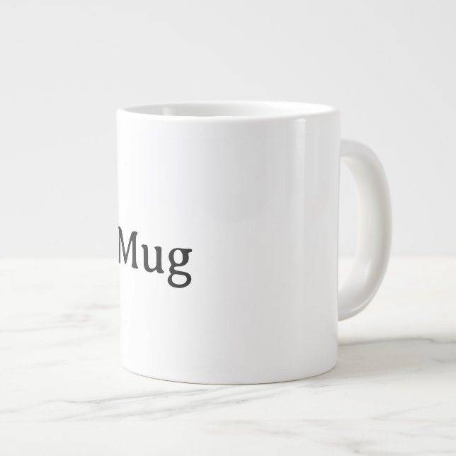 Caneca De Café Grande Crie Seu Próprio Jumbo (Frente Esquerda)