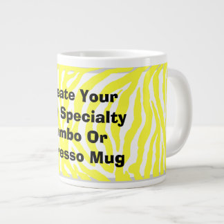 Caneca De Café Grande Crie Seu Próprio Jumbo Ou Expresso Mug