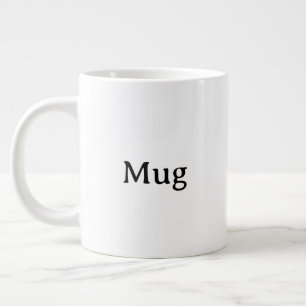 Caneca De Café Grande Crie seu próprio jumbo personalizado simples