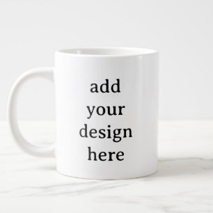 Caneca De Café Grande Crie Seu Próprio Jumbo Simples Personalizado