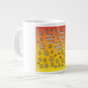 Caneca De Café Grande Crie seu próprio Modelo de imagem Na moda