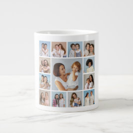 Caneca De Café Grande Crie Sua Própria Colagem De Fotos 13
