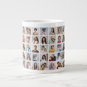 Caneca De Café Grande Crie Sua Própria Colagem De Fotos 35