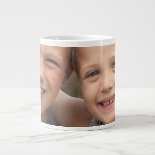 Caneca De Café Grande Crie sua própria foto (Frente)