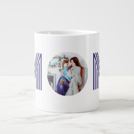 Caneca De Café Grande Crie sua própria mãe fotográfica