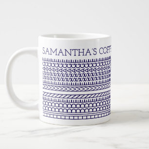 Caneca De Café Grande Crie Sua Própria Mensagem Oculta Curta 148BW Novid