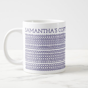 Caneca De Café Grande Crie Sua Própria Mensagem Oculta Longa 148BW Novid