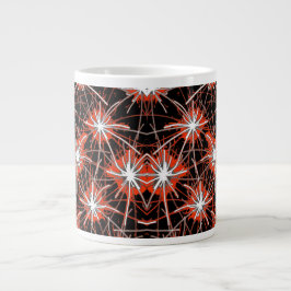 Caneca De Café Grande Crimson Fireburst Jumbo Mug
