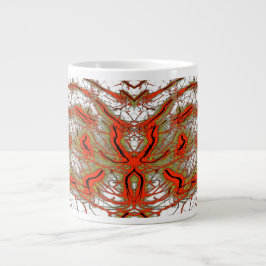 Caneca De Café Grande Crimson Fractalcore Jumbo Mug