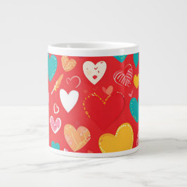 Caneca De Café Grande Crimson Love |