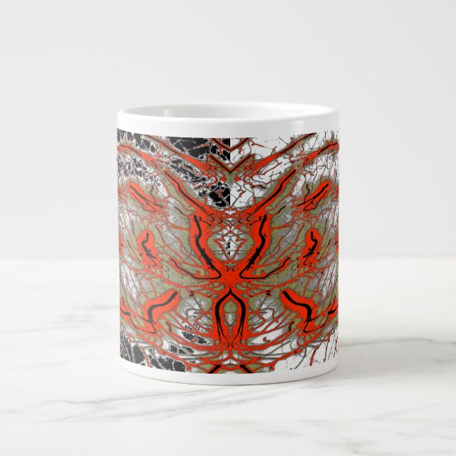 Caneca De Café Grande Crimson Spiralcore Jumbo Mug (Frente)