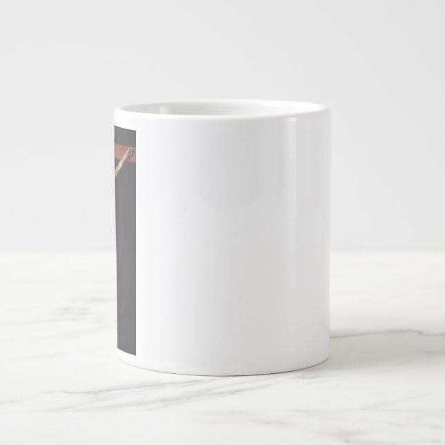 Caneca De Café Grande Cristo Crucificado por Diego Velazquez (Frente)