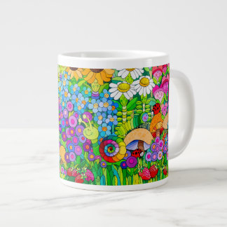 Caneca De Café Grande Critério Garden Ladybug