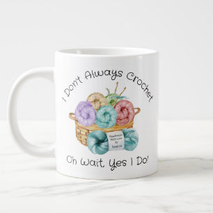 Caneca De Café Grande Crochet Funny Personalizado Giant Coffee Mug