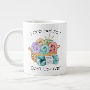 Caneca De Café Grande Crochet Funny Personalizado Giant Coffee Mug
