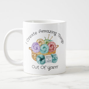 Caneca De Café Grande Crochet Personalizado Gigante Mug de Café