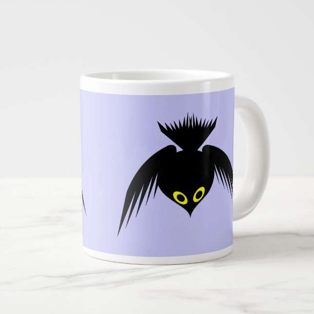 Caneca De Café Grande Crow Mug (Frente Esquerda)