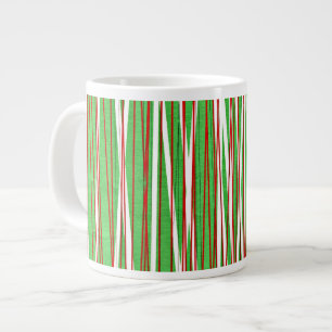 Caneca De Café Grande Cruz de Natal, vermelha e verde