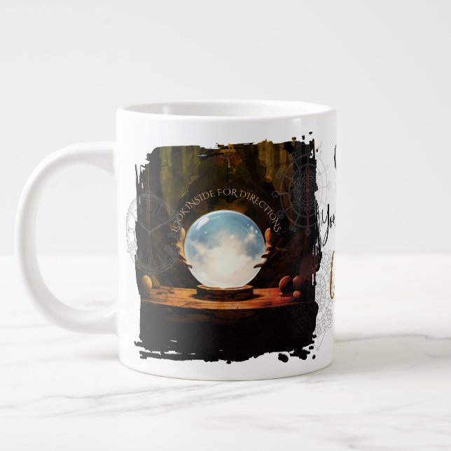 Caneca De Café Grande Crystal Ball Halloween Giant Coffee Mug (Esquerda)