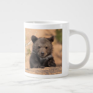 Caneca De Café Grande Cubo de Urso Grizzly