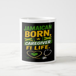 Caneca De Café Grande Cuidador Jamaicano por Toda a Vida 