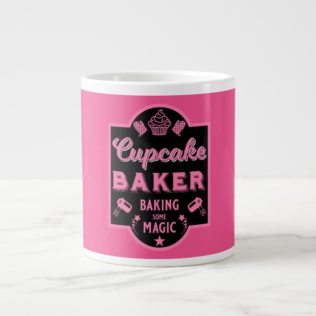 Caneca De Café Grande Cupcake Master Baker (Frente)