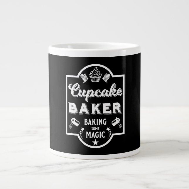 Caneca De Café Grande Cupcake Master Baker (Frente)