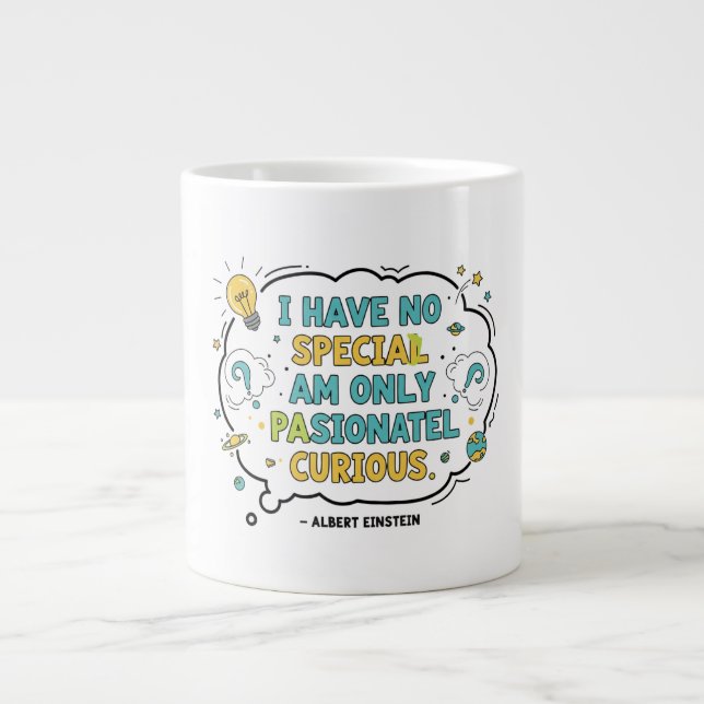 Caneca De Café Grande Curiosidade (Frente)