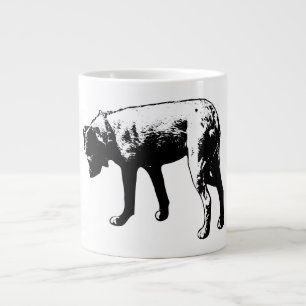 Caneca De Café Grande Curioso Cheiro Terrier Mix Coffee Mug
