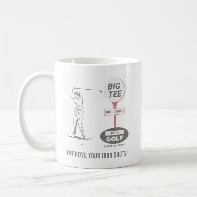 Caneca De Café Grande Curso de Golfe de Tee La Mirada (Esquerda)