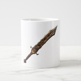 Caneca De Café Grande Curved Oak Live Edge Wood Grain Print
