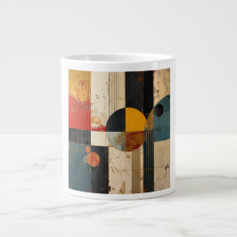Caneca De Café Grande Curvy Post-Modern Sculptural Form Art