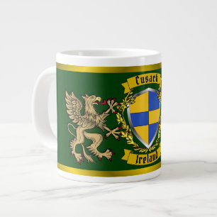 Caneca De Café Grande Cusack Irish Shield & Griffins