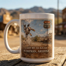 Caneca De Café Grande Custom Oatman Donkey Route 66 Centennial Gift
