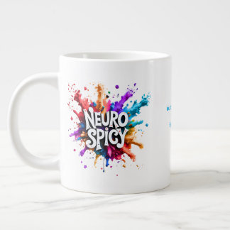 Caneca De Café Grande custom / personalised NEUROSPICY neurodiversity 