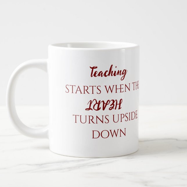 Caneca De Café Grande Custom Teacher Gift Mug  (Esquerda)
